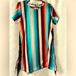 Boutique style fringe dress